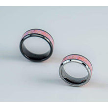 Load image into Gallery viewer, Engagement Ring Inlayed with Crushed Pink Opal Inlay - Epic Closet